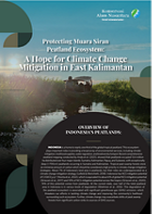 At the current state, over half of the total peatland
area in Indonesia is in various levels of degradation (Miettinen et al., 2016). This degradation of
the peatland ecosystem is associated with significant greenhouse gas (GHG) emission, which
threatens our efforts in tackling climate change and improving the community’s livelihood
surrounding such ecosystem.